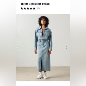 Levi’s denim midi shirt dress